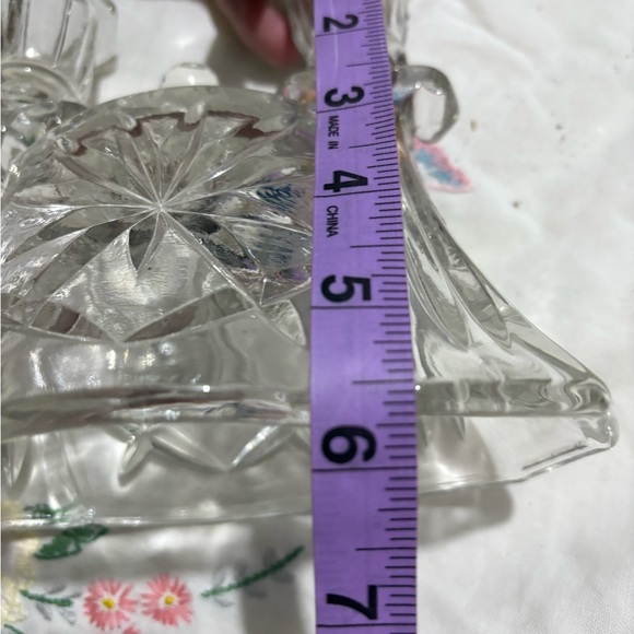 Vintage Anchor Hocking Clear Glass Candle Holder - Picture 8 of 8